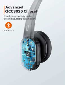 Casti wifi TaoTronics TT-BH041, Microfon, AI Noise Cancelling, Call Center, Bluetooth 5.0, functionare 34 ore [7]
