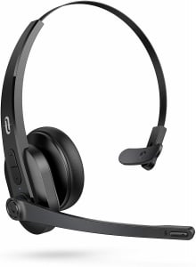 Casti bluetooth - Casti wifi TaoTronics TT-BH041, Microfon, AI Noise Cancelling, Call Center, Bluetooth 5.0, functionare 34 ore