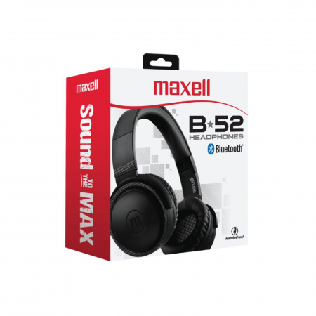 Casti audio fara fir Maxell HP-BTB52 cu microfon incorporat - negru [1]