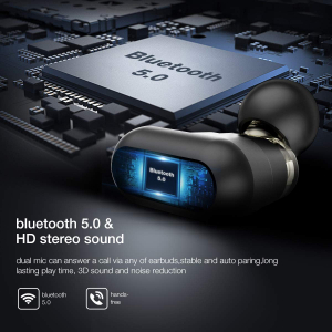 Casti TWS Bluetooth 5.0 True Wireless Blitzwolf BW-FYE7, Dual Dynamic Driver, Bas puternic stereo [4]