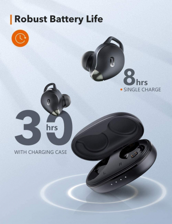 Casti wireless TaoTronics SoundLiberty 79 TWS, sunet puternic si clar, Smart AI Noise Reduction Technology, 30 ore, IPX8, USB-C [6]