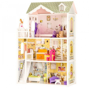 Jocuri si jucarii - Casuta de basm fara garaj Beverly Hills ECOTOYS 4108WOG