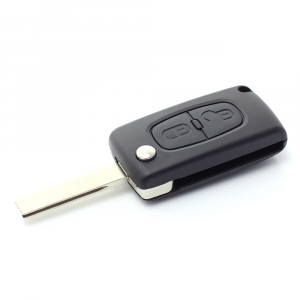 Citroen / Peugeot 307 - Carcasa tip cheie briceag cu 2 butoane, lama VA2-SH2 cu suport baterie [2]