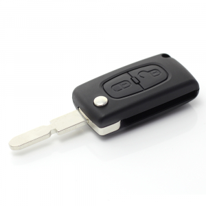Citroen / Peugeot 406 - Carcasa tip cheie briceag cu 2 butoane, lama NE78-SH2 cu suport baterie [2]