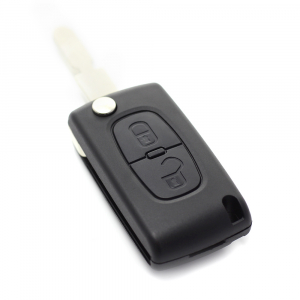 Citroen / Peugeot 406 - Carcasa tip cheie briceag cu 2 butoane, lama NE78-SH2 cu suport baterie [3]