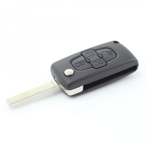 Citroen / Peugeot - Carcasa tip cheie briceag cu 4 butoane si suport baterie, lama tip HU83-SH4 [4]