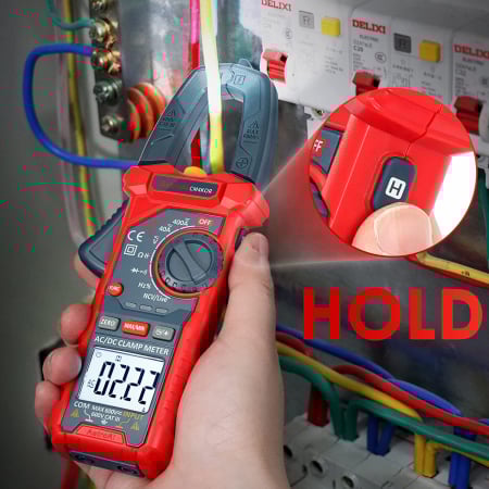 Clampermetru digital AstroAI CM4KOR 4000 Counts, Auto-ranging, Tensiunea, Curent AC DC, rezistenta, capacitatea, frecventa, continuitatea [4]