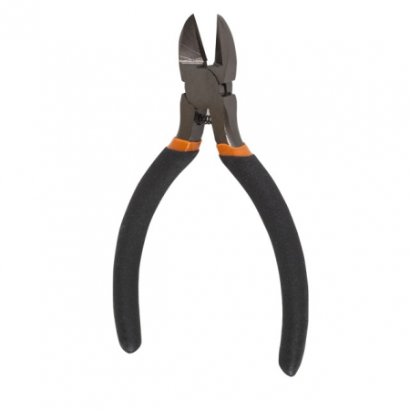 Clesti - Cleste cu cioc oblic, maner cauciucat 115 mm
