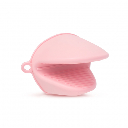 Accesorii bucatarie - Manusa silicon tip cleste pentru tavile fierbinti in bucatarie - culoare roz