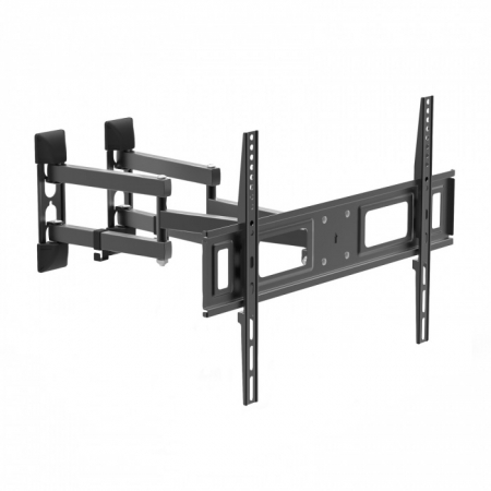 Domeniul TV - Consola suport de perete pentru TV, rabatabil si rotativ, cu brat dublu, montabila pe colt interior si exterior, diagonala 40” - 80\" - Delight