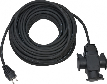 Prelungitoare electrice - Cordon Prelungitor Brennenstuhl exterior 3 prize, 25 m, IP44