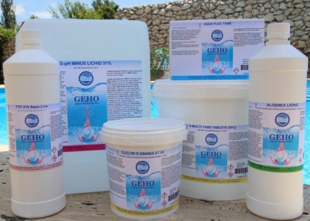 Accesorii piscine - Corector pH Minus granule 8kg GEHO