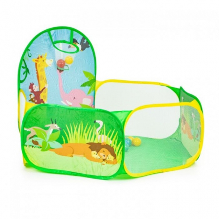 Cort de joaca Jungla cu 50 de bile multicolore Ecotoys 8114 [1]