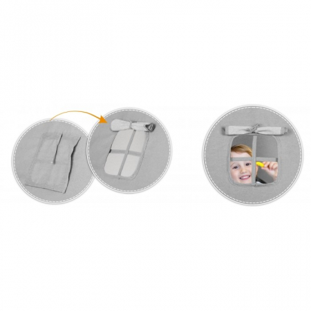 Cort De Joaca Pentru Copii Cu ghirlanda, Lumini, covoras si 2 pernite Ricokids 120 X 120 X 165 Cm - Gri [5]