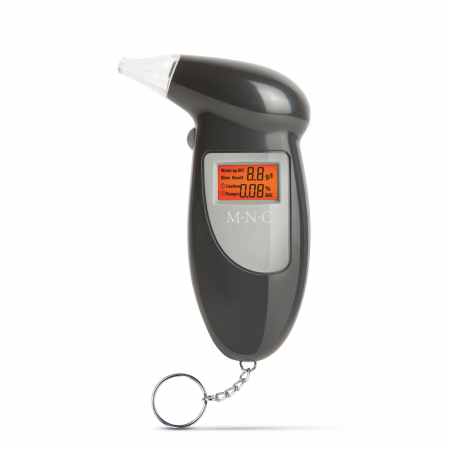 Accesorii auto diverse - Sonda tester alcoolmetru cu afisaj digital LCD si iluminare de fundal, tip breloc și 5 duze - MNC