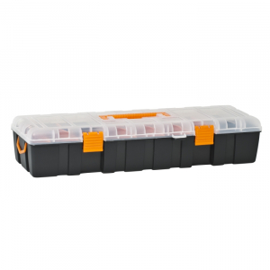 Organizatoare scule - Cutie de depozitare universala cu capac transparent 460x170x90mm