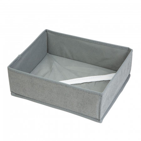 Alte produse necesare in gospodarie - Cutie de depozitare - 30 x 26 x 10 cm - gri
