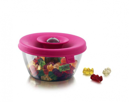 Accesorii bucatarie - Cutie depozitare bomboane/nuci roz