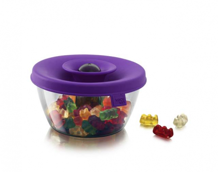 Accesorii bucatarie - Cutie depozitare bomboane/nuci violet