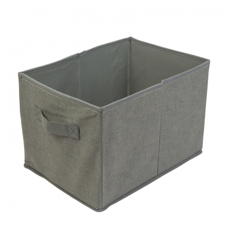 Alte produse necesare in gospodarie - Cutie de depozitare din stofa - 32 x 22 x 22 cm - gri