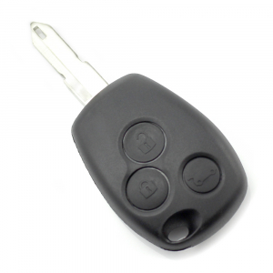 Carcasa cheie pornire Dacia / Renault - Dacia / Renault - Carcasa cheie cu 3 butoane si suport baterie din inox