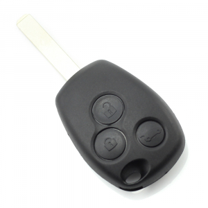 Carcasa cheie pornire Dacia / Renault - Dacia / Renault - Carcasa cheie cu 3 butoane si suport baterie din inox