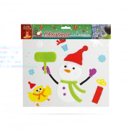 Decoraţie gel pt. geam - Crăciun - XXL, 5 buc. / pachet [2]