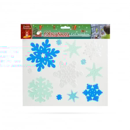Decoraţie gel pt. geam - Crăciun - XXL, 5 buc. / pachet [7]