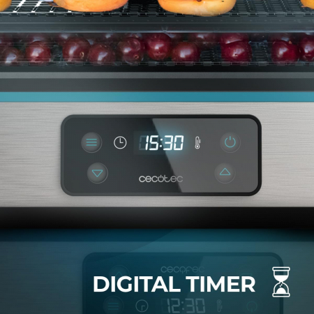 Deshidrator cu 5 tavi Cecotec VitaDry Pro, inaltime reglabila, ecran digital, Timer, 35-70  C [5]