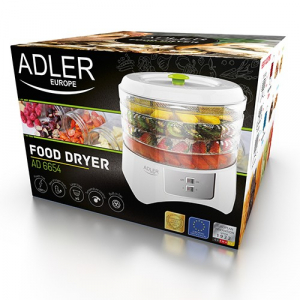 Deshidrator de alimente ADLER AD 6654, 400 W, 4 Tavi, 2 Trepte temperatura [1]