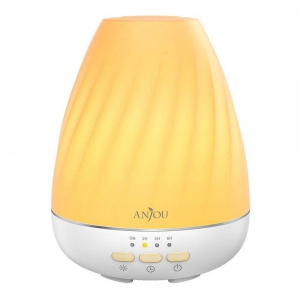 Difuzoare aromaterapie - Difuzor aroma cu Ultrasunete Anjou ADA003, 200ml, 13W, LED 7 culori
