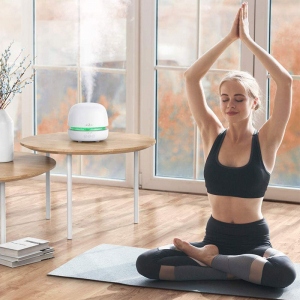 Difuzor aroma terapie Anjou AJ-ADA019, 300ml, LED 7 culori, BPA free, oprire automata [6]