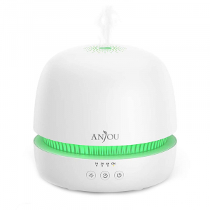 Difuzor aroma terapie Anjou AJ-ADA019, 300ml, LED 7 culori, BPA free, oprire automata [0]