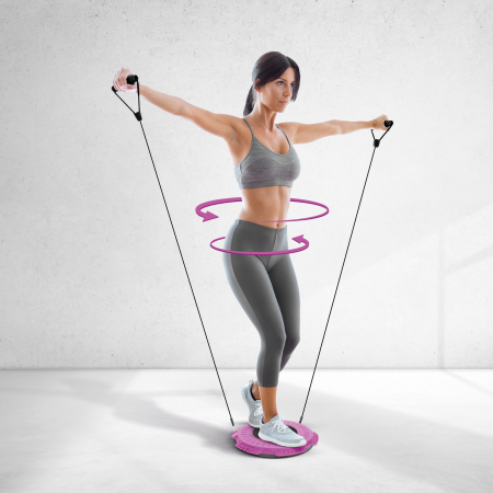 Activitati fizice - Disc Twister pentru fitness - cu coardă de cauciuc - 29 cm - BEWELLO