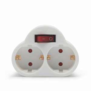Distribuitor dublu de perete – cu intrerupator - max.: 10/16A Putere max.: 3.500W [1]