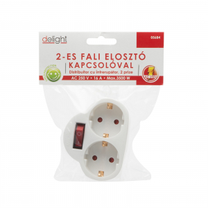 Distribuitor dublu de perete – cu intrerupator - max.: 10/16A Putere max.: 3.500W [3]