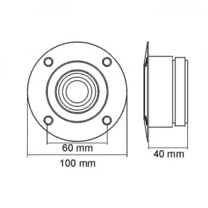 Tweeter tip Dome 70 W • 8 Ohm - MNC [1]