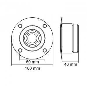 Difuzor tip tweeter pentru inalte Dome 70 W • 8 Ohm - MNC [2]