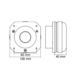 Tweeter tip Dome 3” 170 wati - 8 Ohm - M.N.C [1]