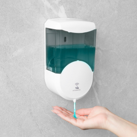 Dozatoare sapun - Dozator automat de săpun lichid VOG und Arths - 600 ml - stand alone - cu baterie, fumuriu