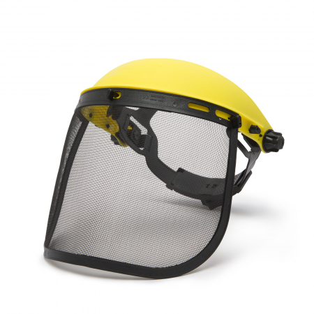 Masuri de protectie - Ecran de protectie faciala cu plasa de otel si banderola de cap.