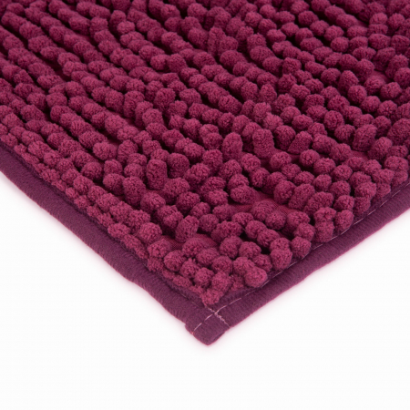 Accesorii baie - Family - Covor de baie cu fire lungi - Grena - 60 x 40 cm