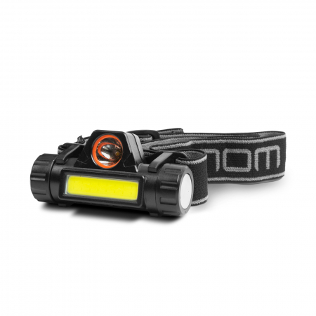 Lanterne de cap - Lanterna de cap LED COB + SMD - cu baterie
