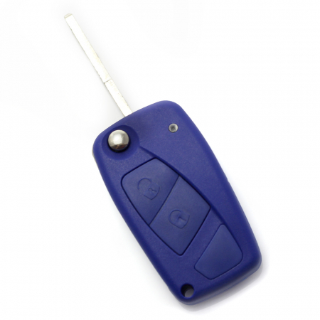 Carcase chei pornire auto FIAT - Fiat - Carcasa cheie tip briceag, 2 butoane, albastru