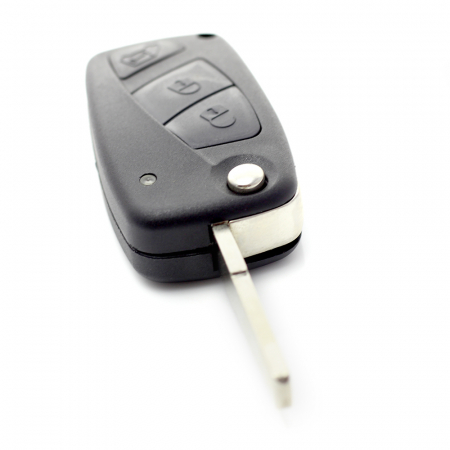 Fiat - Carcasa cheie tip briceag, 3 butoane, negru [7]
