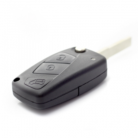 Fiat - Carcasa cheie tip briceag, 3 butoane, negru [6]