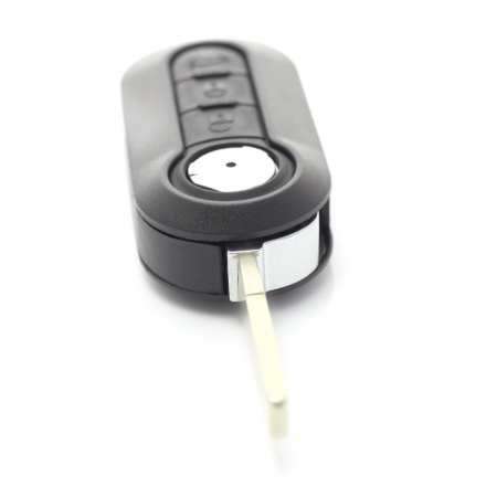 Fiat - Carcasa cheie tip briceag, 3 butoane, negru [8]