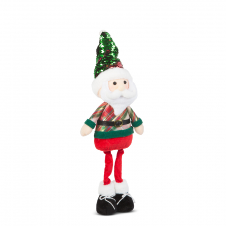 Elfi, spiridusi figurine Craciun - Figurină textilă de Crăciun - 65 x 18 x 13 cm - Moș Crăciun