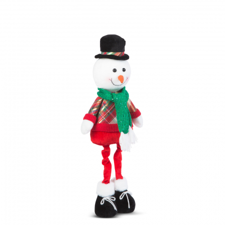 Elfi, spiridusi figurine Craciun - Figurină textilă de Crăciun - 65 x 18 x 13 cm - om de zăpadă
