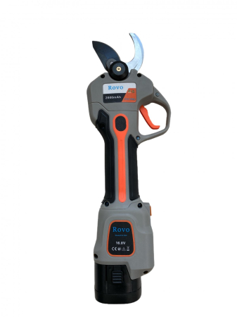 Foarfeca electrica gradina Rovo FV2 PRO, motor brushless, 2 acumulatori 2000mAh, diametru 30mm, geanta transport [1]